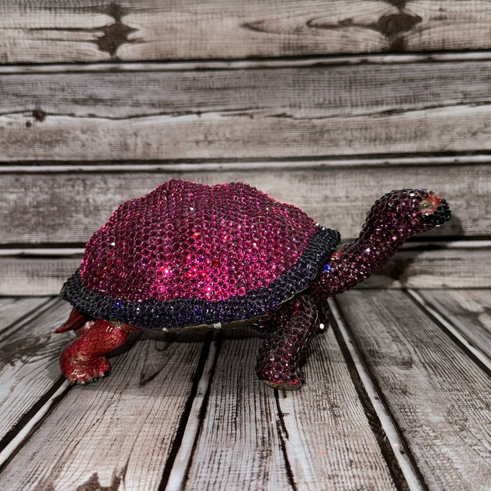 Sparkling Swarovski Crystal Embellished Turtle Handcrafted Unbranded - Picture 7 of 14